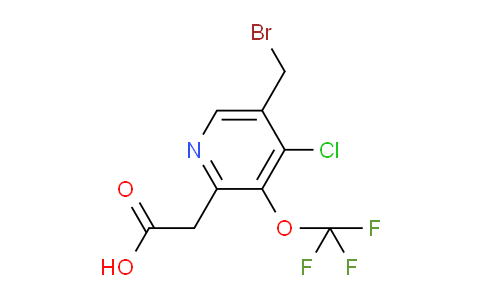 5-(Bromomethyl)-4-chloro-3-(trifluoromethoxy)pyridine-2-acetic acid