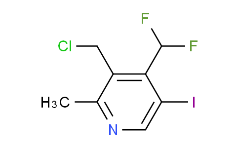 3-(Chloromethyl)-4-(difluoromethyl)-5-iodo-2-methylpyridine