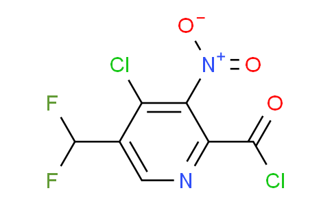 4-Chloro-5-(difluoromethyl)-3-nitropyridine-2-carbonyl chloride