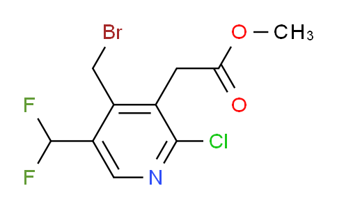 Methyl 4-(bromomethyl)-2-chloro-5-(difluoromethyl)pyridine-3-acetate
