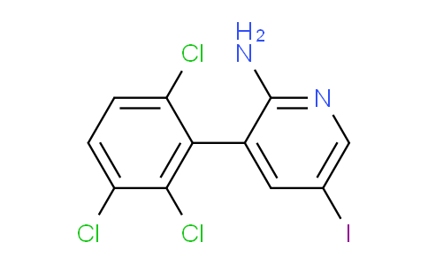 2-Amino-5-iodo-3-(2,3,6-trichlorophenyl)pyridine