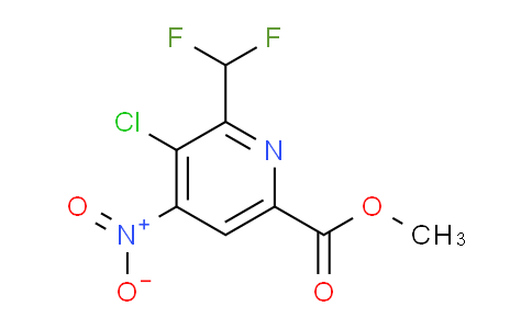 AM44343 | 1806045-46-4 | Methyl 3-chloro-2-(difluoromethyl)-4-nitropyridine-6-carboxylate