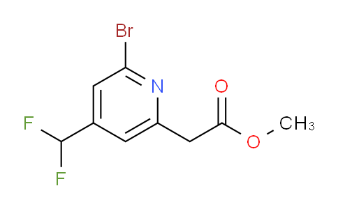 AM44344 | 1805321-02-1 | Methyl 2-bromo-4-(difluoromethyl)pyridine-6-acetate