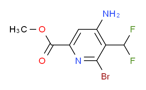AM44378 | 1806885-32-4 | Methyl 4-amino-2-bromo-3-(difluoromethyl)pyridine-6-carboxylate
