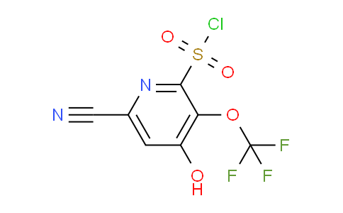 6-Cyano-4-hydroxy-3-(trifluoromethoxy)pyridine-2-sulfonyl chloride