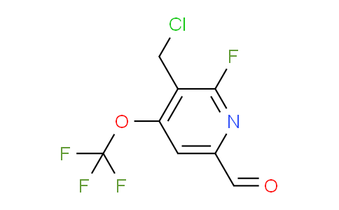 AM44408 | 1803700-97-1 | 3-(Chloromethyl)-2-fluoro-4-(trifluoromethoxy)pyridine-6-carboxaldehyde