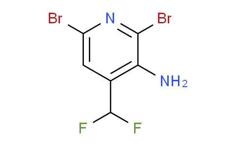 3-Amino-2,6-dibromo-4-(difluoromethyl)pyridine