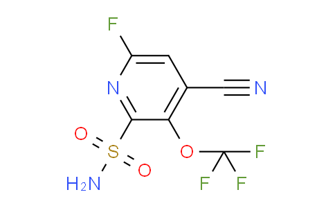 4-Cyano-6-fluoro-3-(trifluoromethoxy)pyridine-2-sulfonamide