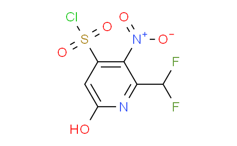 2-(Difluoromethyl)-6-hydroxy-3-nitropyridine-4-sulfonyl chloride