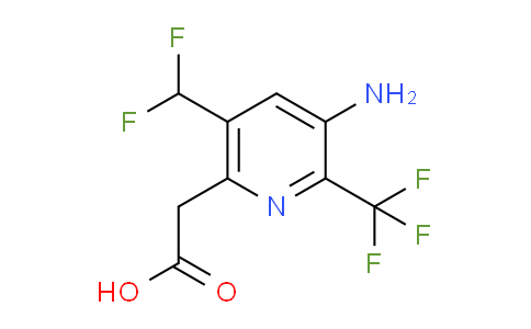 3-Amino-5-(difluoromethyl)-2-(trifluoromethyl)pyridine-6-acetic acid