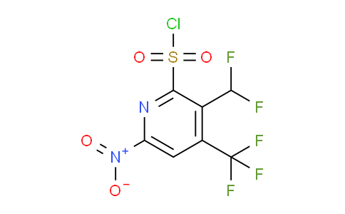 3-(Difluoromethyl)-6-nitro-4-(trifluoromethyl)pyridine-2-sulfonyl chloride