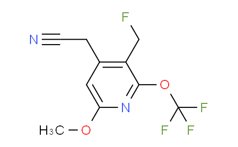 3-(Fluoromethyl)-6-methoxy-2-(trifluoromethoxy)pyridine-4-acetonitrile