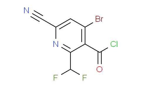 4-Bromo-6-cyano-2-(difluoromethyl)pyridine-3-carbonyl chloride