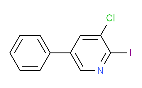 3-Chloro-2-iodo-5-phenylpyridine