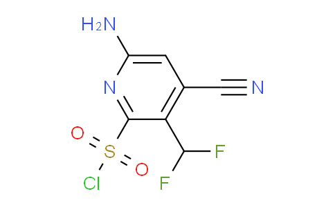 6-Amino-4-cyano-3-(difluoromethyl)pyridine-2-sulfonyl chloride