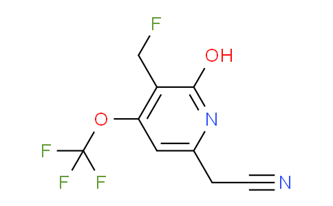 3-(Fluoromethyl)-2-hydroxy-4-(trifluoromethoxy)pyridine-6-acetonitrile