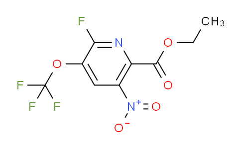 Ethyl 2-fluoro-5-nitro-3-(trifluoromethoxy)pyridine-6-carboxylate