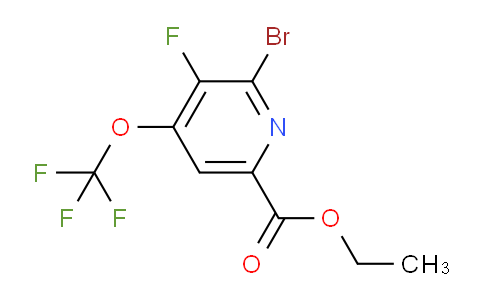 Ethyl 2-bromo-3-fluoro-4-(trifluoromethoxy)pyridine-6-carboxylate