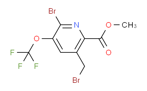 Methyl 2-bromo-5-(bromomethyl)-3-(trifluoromethoxy)pyridine-6-carboxylate