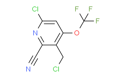 6-Chloro-3-(chloromethyl)-2-cyano-4-(trifluoromethoxy)pyridine