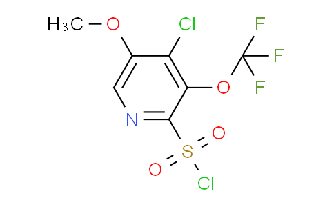 4-Chloro-5-methoxy-3-(trifluoromethoxy)pyridine-2-sulfonyl chloride
