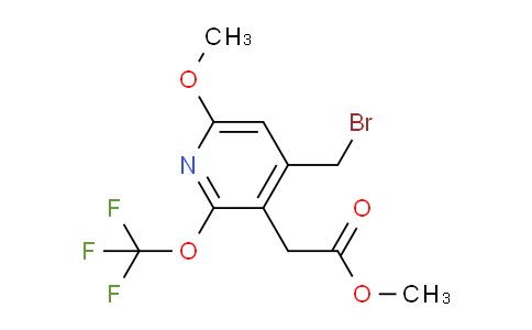 AM44636 | 1806749-64-3 | Methyl 4-(bromomethyl)-6-methoxy-2-(trifluoromethoxy)pyridine-3-acetate