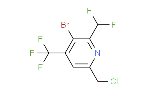 3-Bromo-6-(chloromethyl)-2-(difluoromethyl)-4-(trifluoromethyl)pyridine