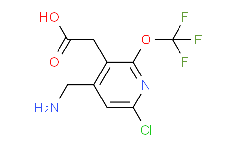 4-(Aminomethyl)-6-chloro-2-(trifluoromethoxy)pyridine-3-acetic acid