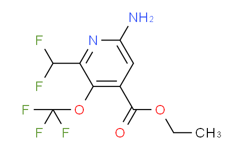 Ethyl 6-amino-2-(difluoromethyl)-3-(trifluoromethoxy)pyridine-4-carboxylate