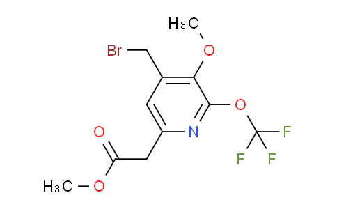 Methyl 4-(bromomethyl)-3-methoxy-2-(trifluoromethoxy)pyridine-6-acetate