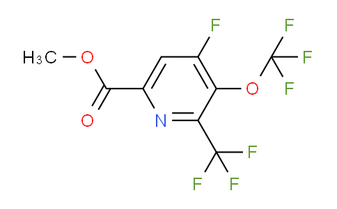 Methyl 4-fluoro-3-(trifluoromethoxy)-2-(trifluoromethyl)pyridine-6-carboxylate