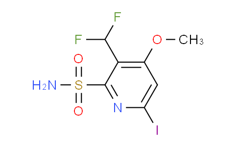 3-(Difluoromethyl)-6-iodo-4-methoxypyridine-2-sulfonamide