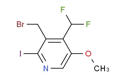 3-(Bromomethyl)-4-(difluoromethyl)-2-iodo-5-methoxypyridine