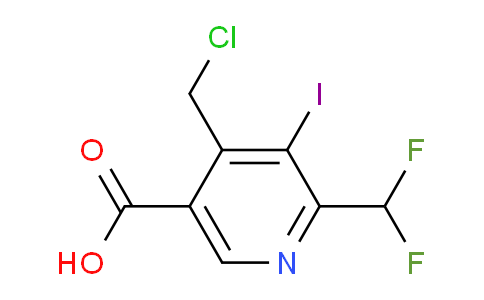 AM44700 | 1805261-71-5 | 4-(Chloromethyl)-2-(difluoromethyl)-3-iodopyridine-5-carboxylic acid