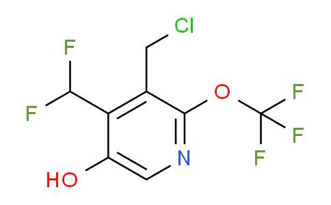 AM44711 | 1804359-59-8 | 3-(Chloromethyl)-4-(difluoromethyl)-5-hydroxy-2-(trifluoromethoxy)pyridine