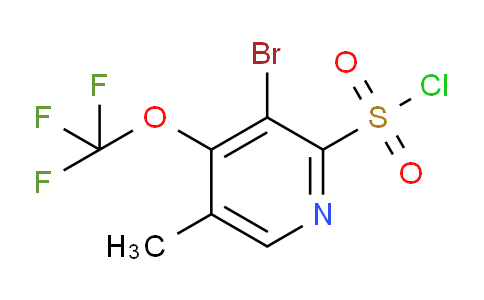 3-Bromo-5-methyl-4-(trifluoromethoxy)pyridine-2-sulfonyl chloride