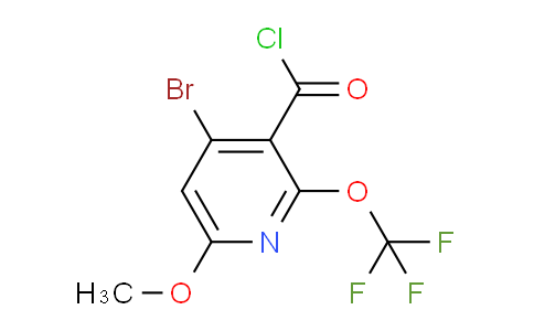4-Bromo-6-methoxy-2-(trifluoromethoxy)pyridine-3-carbonyl chloride