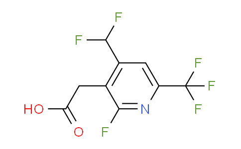 4-(Difluoromethyl)-2-fluoro-6-(trifluoromethyl)pyridine-3-acetic acid