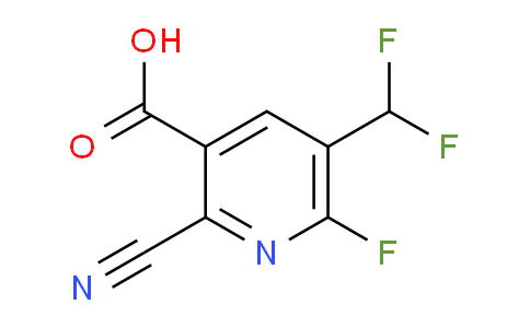 2-Cyano-5-(difluoromethyl)-6-fluoropyridine-3-carboxylic acid
