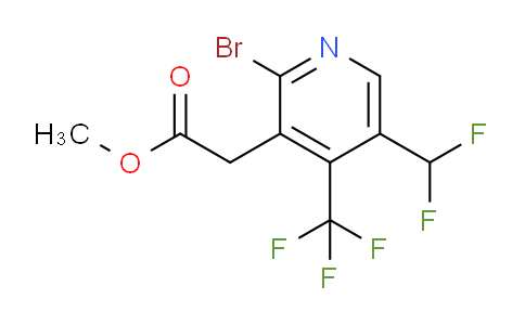 AM44812 | 1806872-71-8 | Methyl 2-bromo-5-(difluoromethyl)-4-(trifluoromethyl)pyridine-3-acetate
