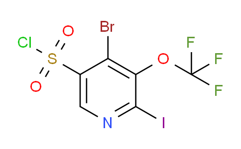 4-Bromo-2-iodo-3-(trifluoromethoxy)pyridine-5-sulfonyl chloride