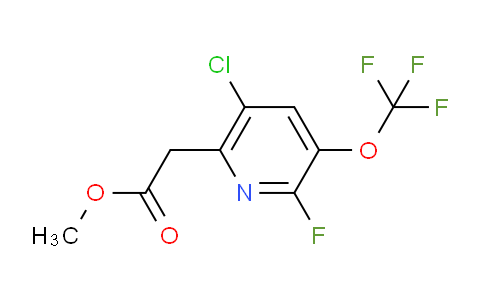 Methyl 5-chloro-2-fluoro-3-(trifluoromethoxy)pyridine-6-acetate