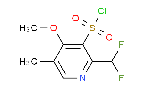 2-(Difluoromethyl)-4-methoxy-5-methylpyridine-3-sulfonyl chloride