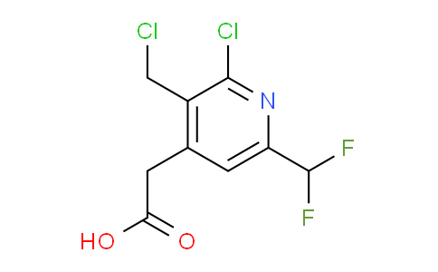 2-Chloro-3-(chloromethyl)-6-(difluoromethyl)pyridine-4-acetic acid