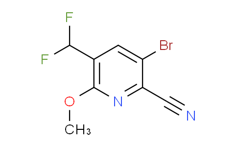 3-Bromo-2-cyano-5-(difluoromethyl)-6-methoxypyridine
