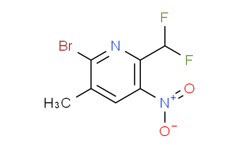 2-Bromo-6-(difluoromethyl)-3-methyl-5-nitropyridine