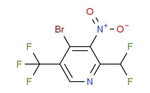 AM44910 | 1804971-18-3 | 4-Bromo-2-(difluoromethyl)-3-nitro-5-(trifluoromethyl)pyridine