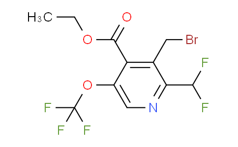 AM44956 | 1805281-98-4 | Ethyl 3-(bromomethyl)-2-(difluoromethyl)-5-(trifluoromethoxy)pyridine-4-carboxylate