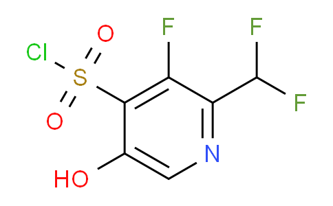 2-(Difluoromethyl)-3-fluoro-5-hydroxypyridine-4-sulfonyl chloride