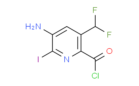 3-Amino-5-(difluoromethyl)-2-iodopyridine-6-carbonyl chloride